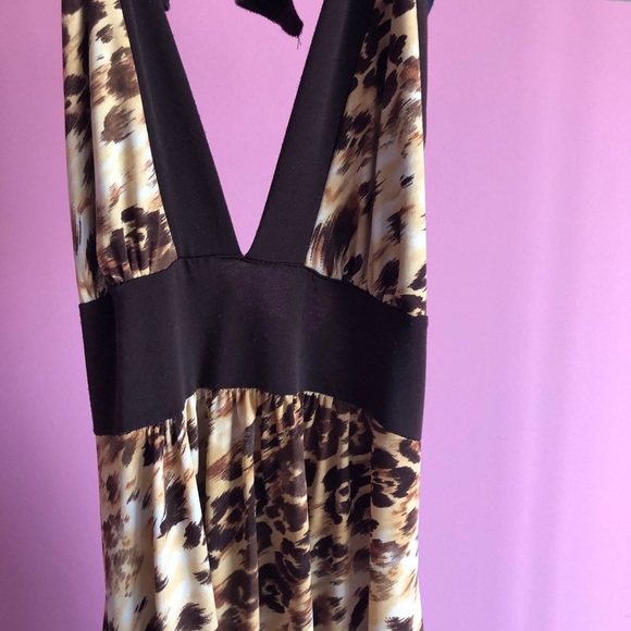 ✨Host Pick✨ Vintage Cheetah Print Halter Dress - Picture 10 of 12